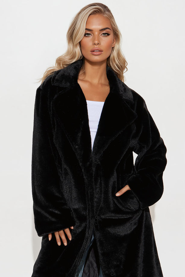 Luxe Fur Trench Coat