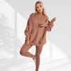 Luxe Oversized Snap Button Hoodie