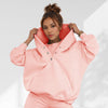 Luxe Oversized Snap Button Hoodie