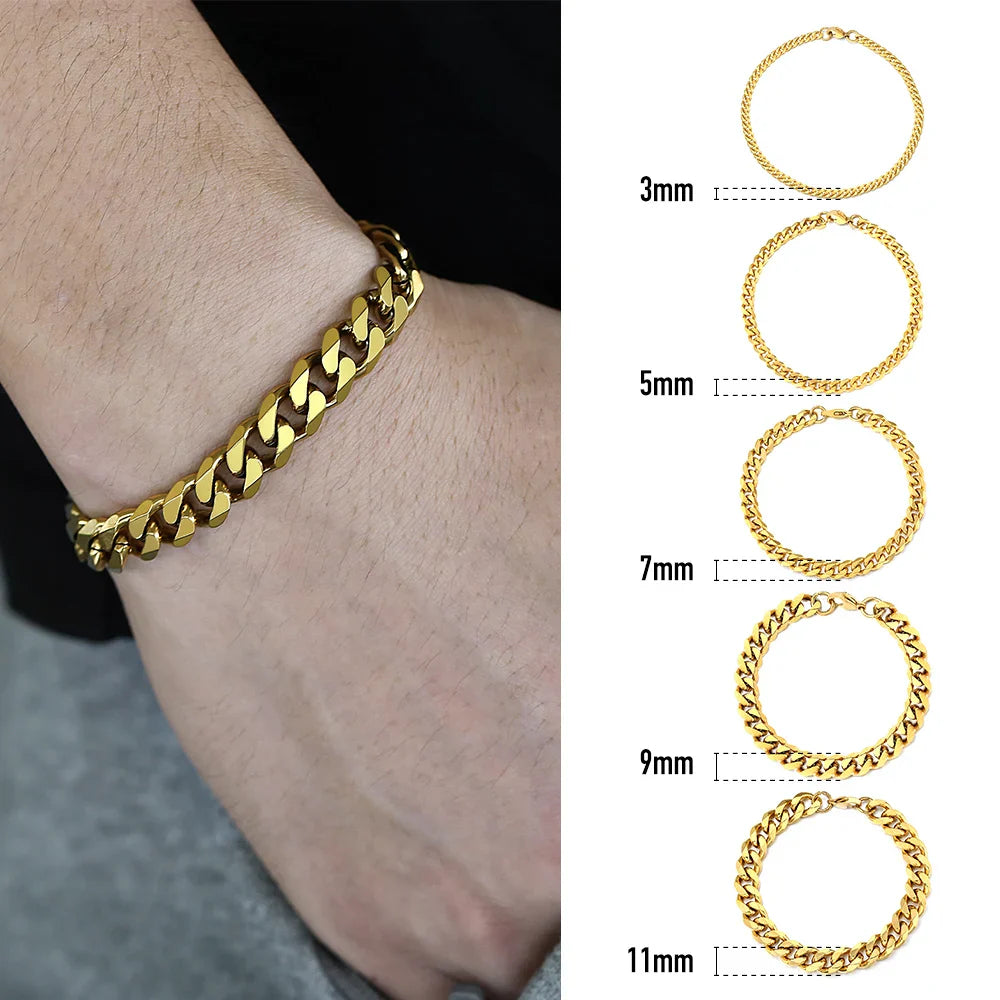 Mens Cuban Link Bracelets