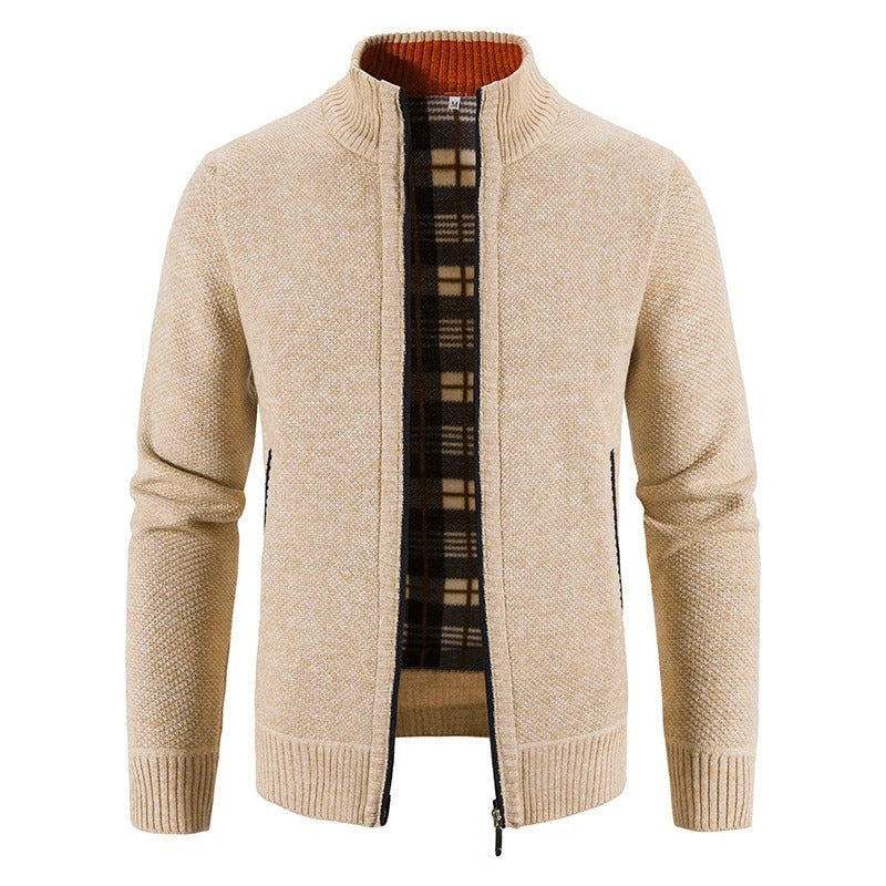 Men's Fleece Zipper Cardigan