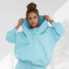 Luxe Oversized Snap Button Hoodie
